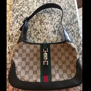 Authentic Gucci Classic Jackie O Shoulder Handbag